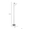 Homeroots Brushed Steel Metal Torchiere Lamp12 x 10 x 71.5 in. 372627 - alternate 3